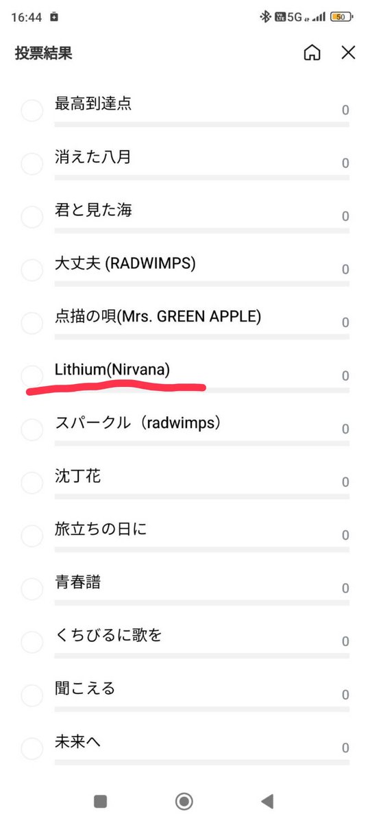 harenotitobari's tweet photo. これは去年の合唱コンクールの曲決めアンケート

普通に頭おかしい https://t.co/UdD4M5iSPi