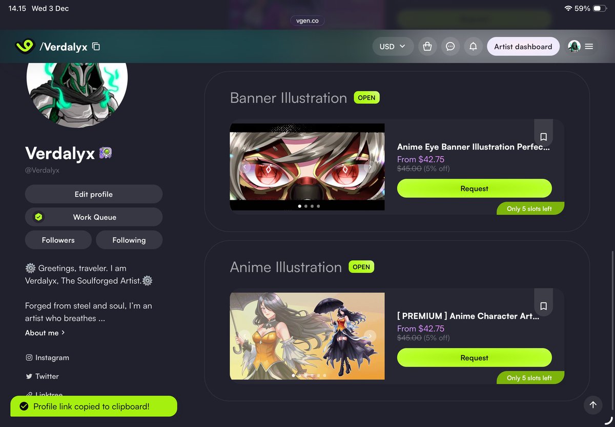 🔥⚙️December commissions officially OPEN! ⚙️🔥
DnD Illustration, anime illustrations, and eye banners ready to roll!

⚔️Send your quests my way!⚔️

#VGenartist #opencommission  #smallartist