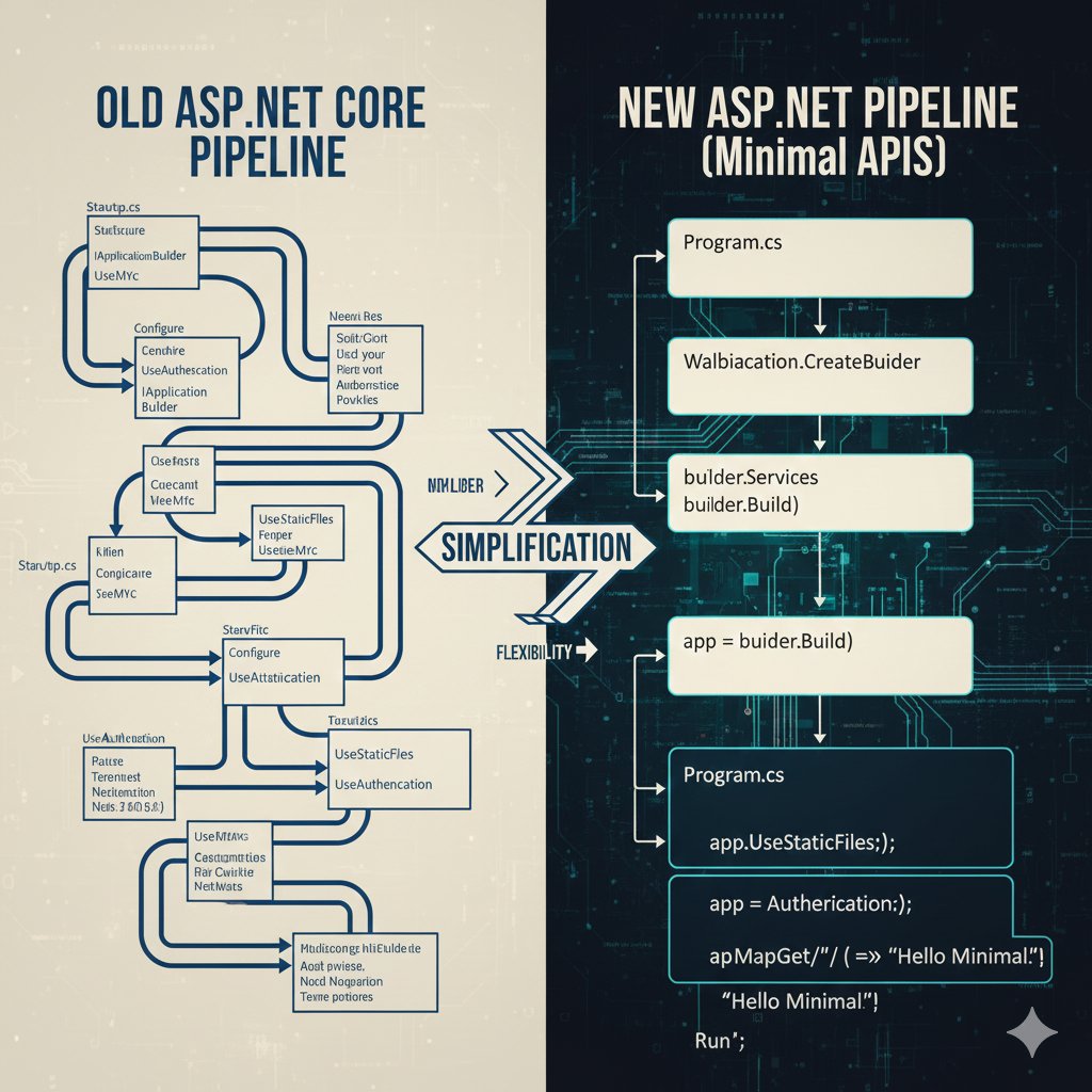 CsharpCorner's tweet image. 🔥 Want to stay ahead in web development? Check out “Understanding the Old vs New ASP.NET Core Pipeline: A Complete Guide” by @IamCkNitin.

🚀 Don’t miss the edge before everyone else - read the article here👉 c-sharpcorner.com/article/unders…

#ASPNetCore #DotNet #WebDev…