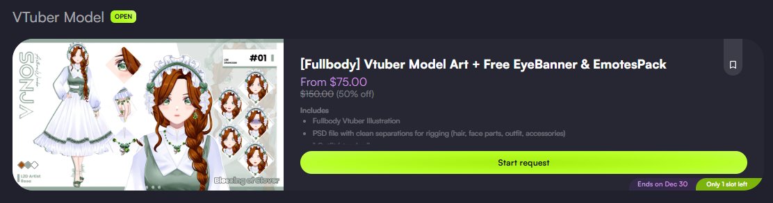 aethraworks's tweet image. 🚨 Last slots for VTuber model art!
Claim your 50% OFF + 2 bonus freebies before they’re gone! ✨
#vgencomm #vtubermodel