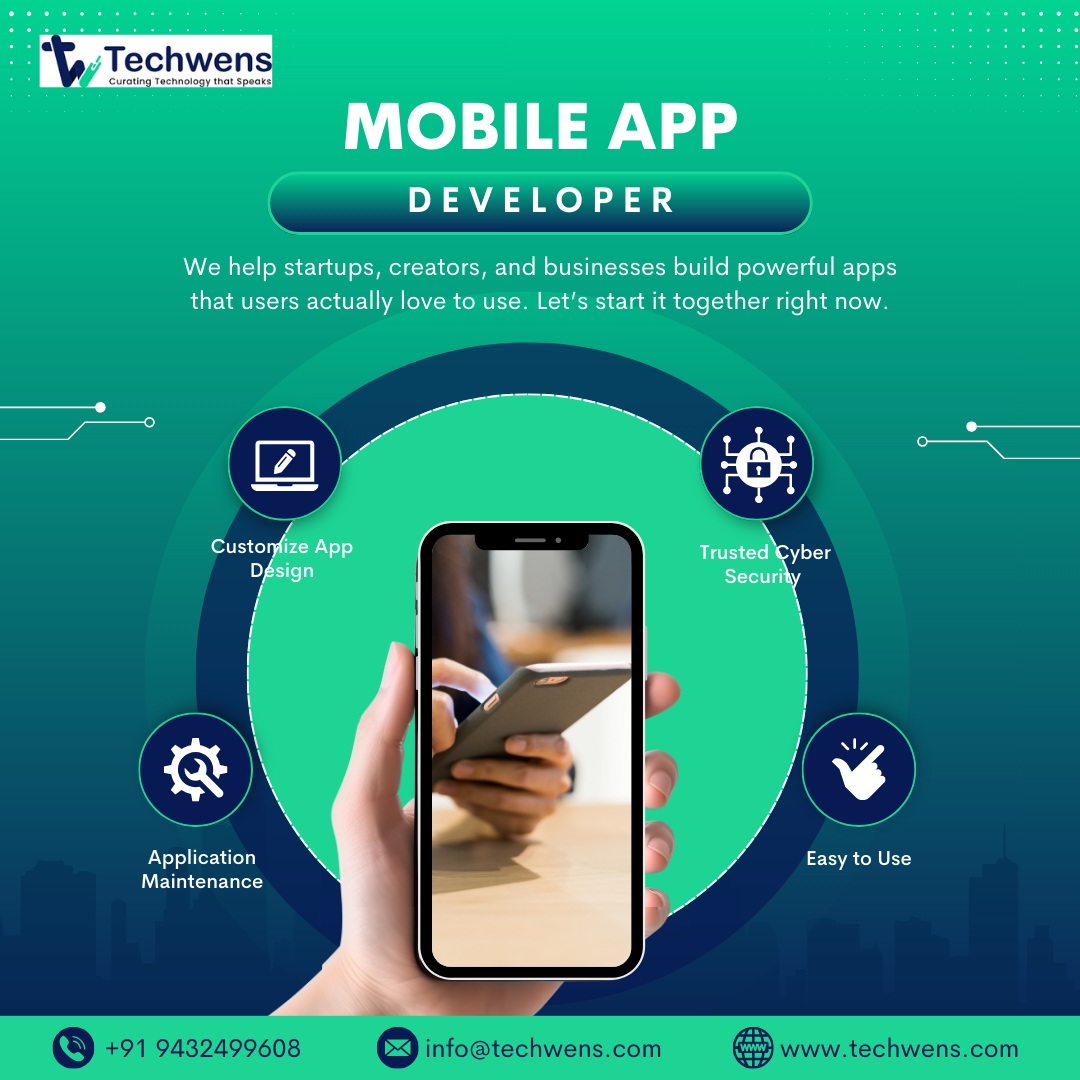 TechWens's tweet image. Powerful apps. Smooth experiences. Smart solutions — built by Techwens. 
#AppDeveloper #BusinessApps