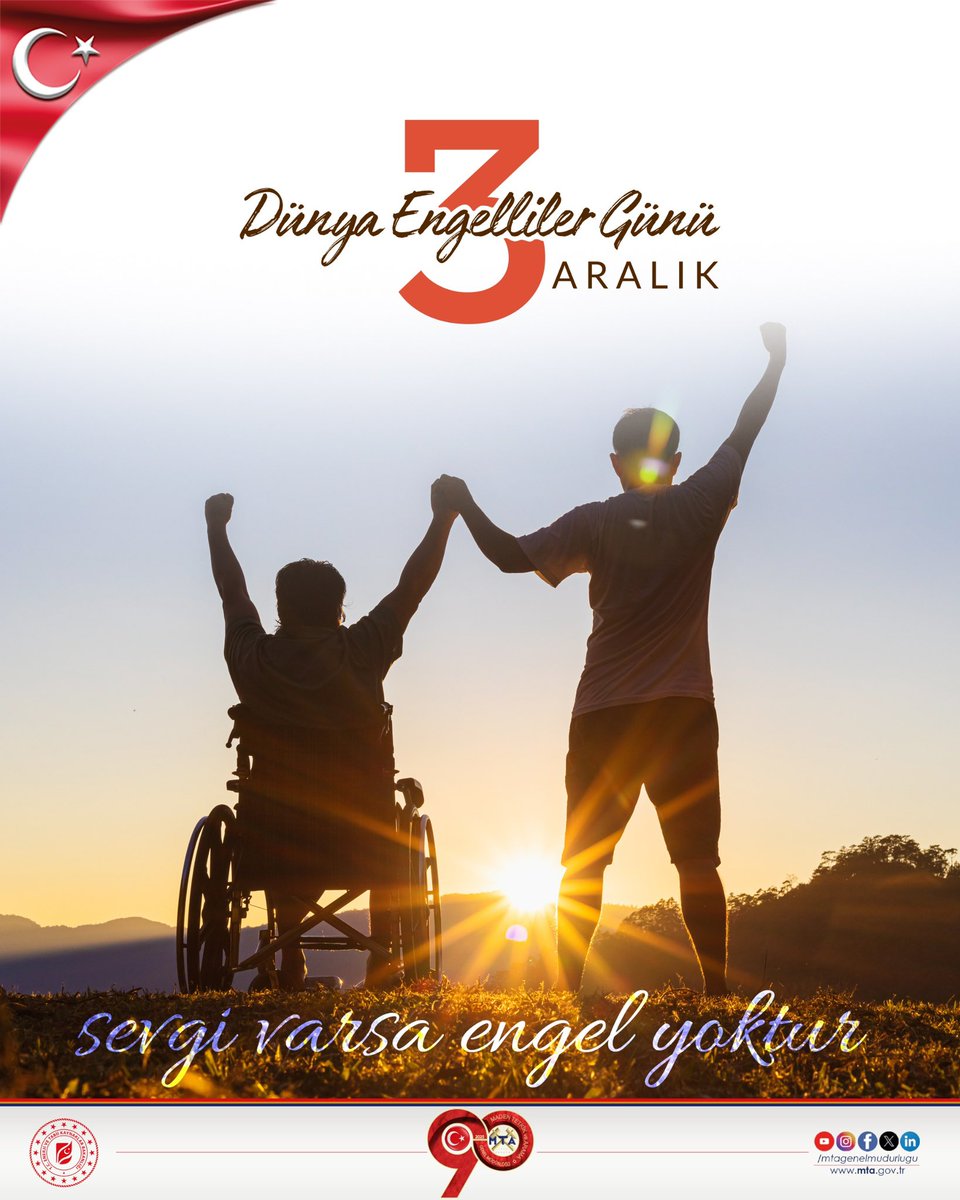 3 Aralık Dünya Engelliler Günü’nde; farkında, duyarlı ve birlikteyiz. ♿️