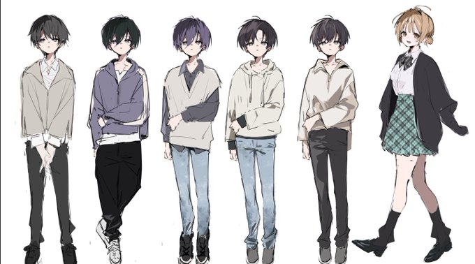 キャラデザ初期案