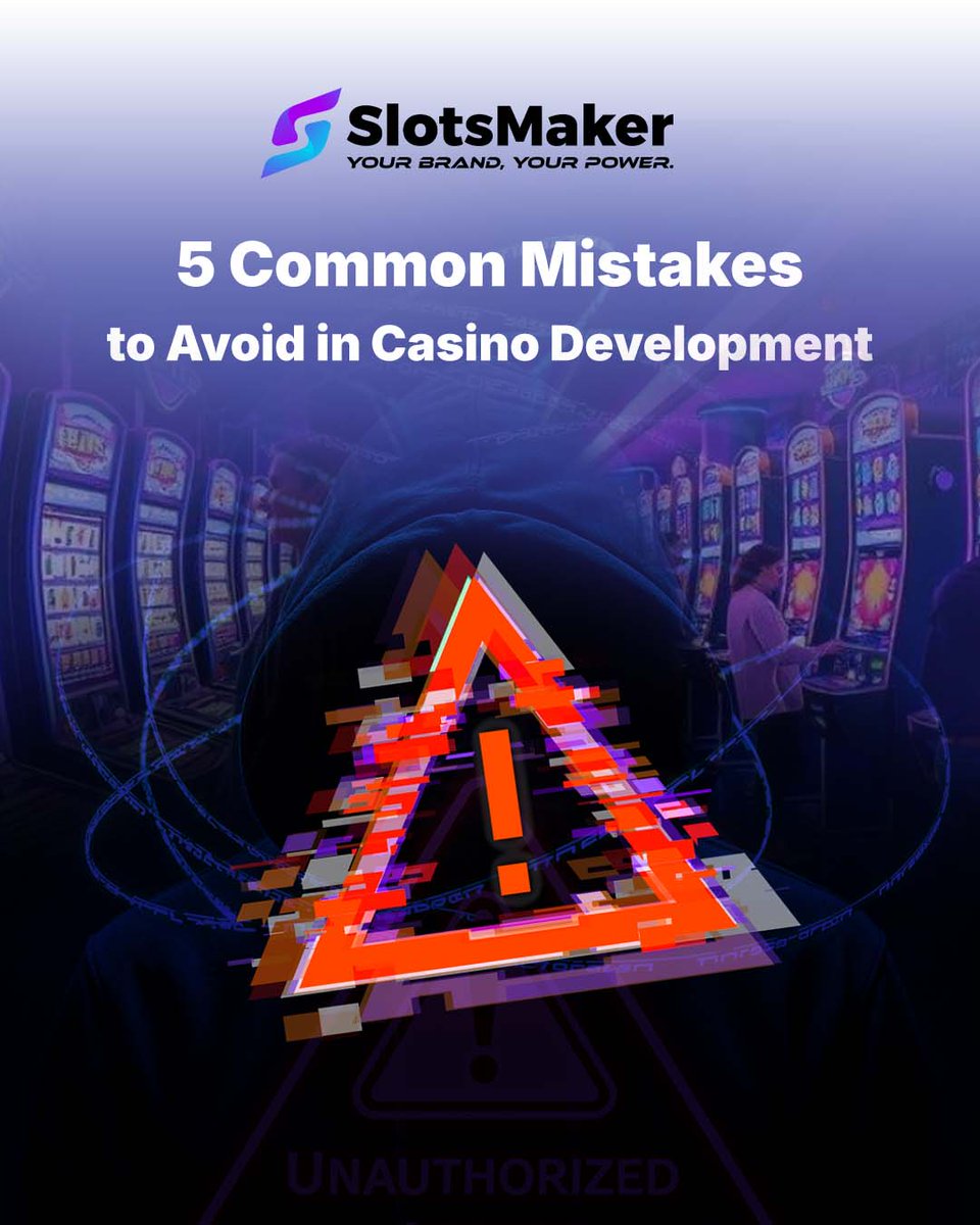 slotsmaker's tweet image. 🎲 Are you making these costly errors in your casino game development? 

➡️ Read the full article: slotsmaker.com/5-mistakes-to-…

#SlotsMaker #CasinoGameDevelopment #iGaming #GameDev #BusinessTips #GameDesign