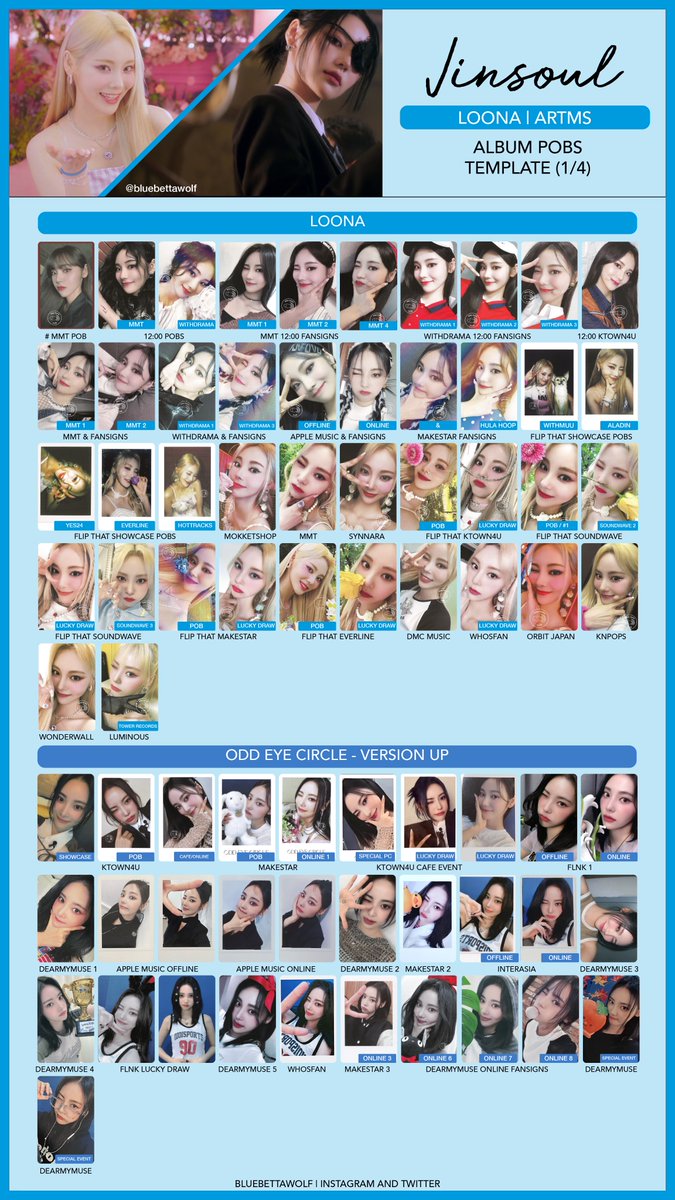 official_artms Loona / ARTMS - Jinsoul Album POB Photocard