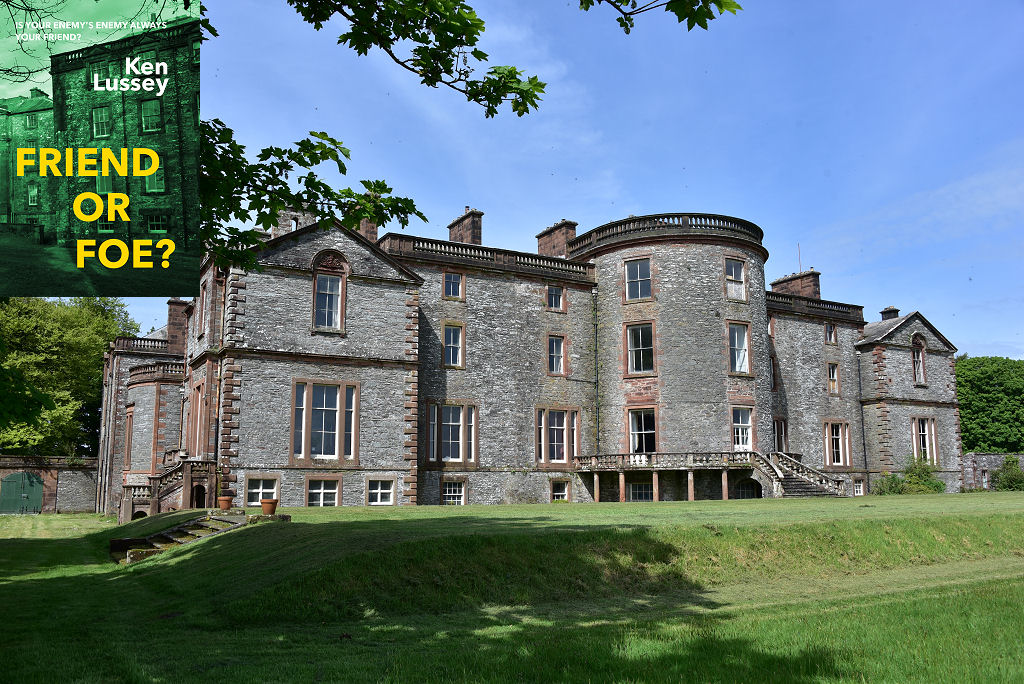 ‘Friend or Foe?’ is a fast-paced new thriller set largely in south-west Scotland during World War Two. Galloway House near Garlieston in Galloway served as a hospital during the war and features in the book.
Available in paperback, Kindle, Kobo or Apple: 
kenlussey.com/fof/index.html