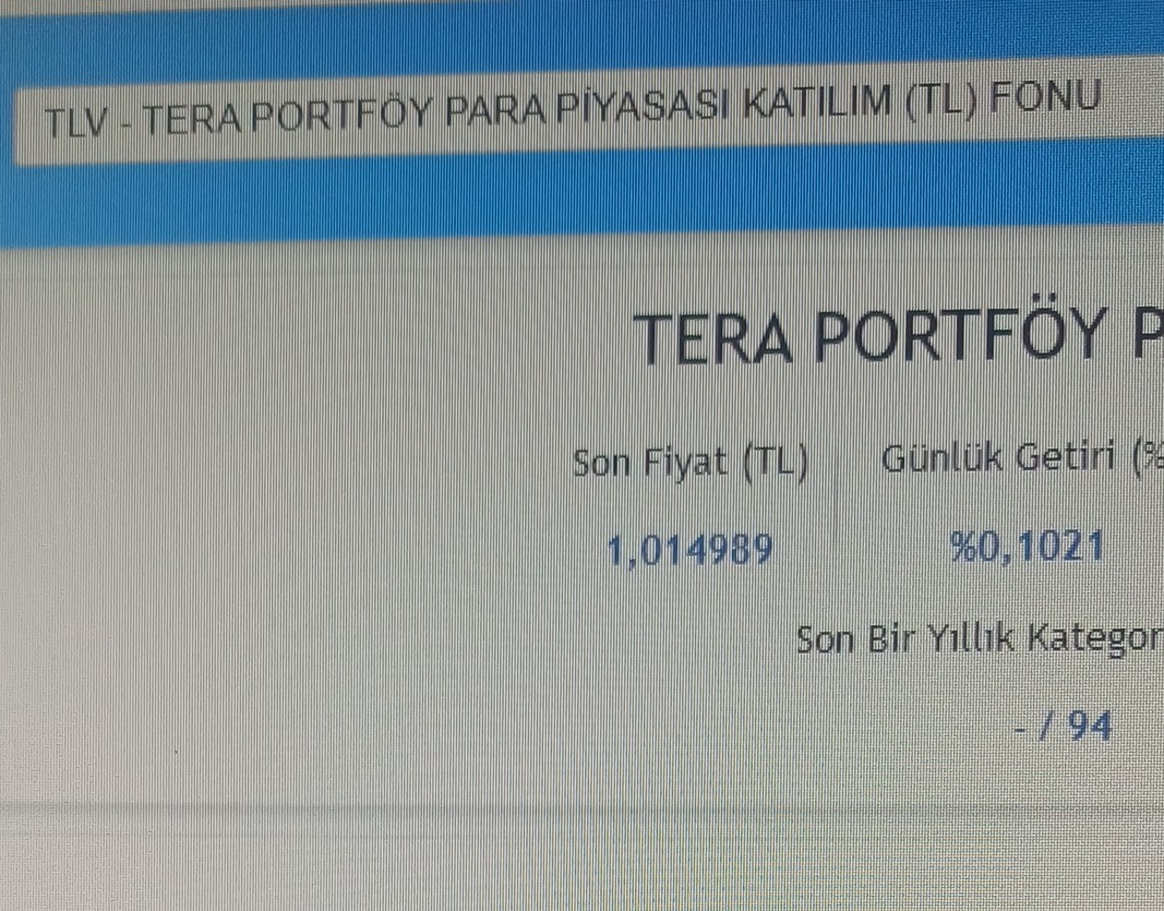 #TLV normalde tefasda yansıyan 0,1