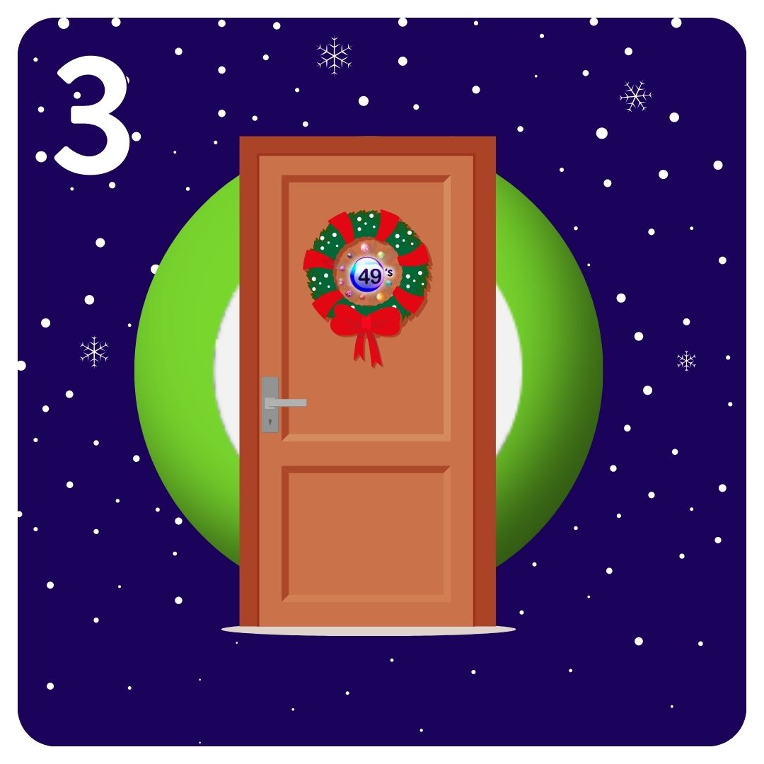 49sdraw's tweet image. 🎄 49’s Advent Calendar – Day 3 🎄 

FESTIVE CLUE: How many years ago was the film Elf released? 

 What ball do you think is behind the door? 👇 

 #49sdraw #JustForFun #AdventCalendar #CountdownToChristmas #GuessTheBall