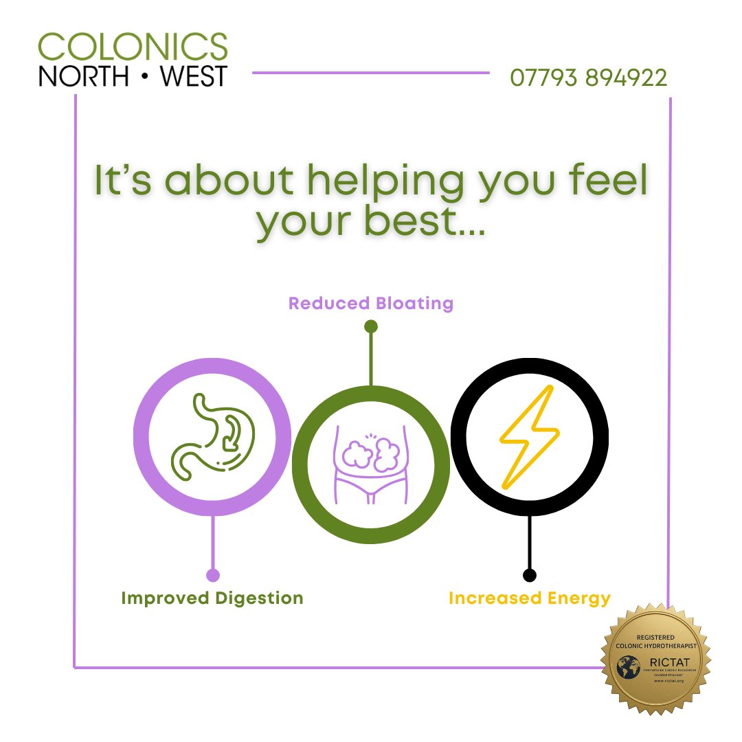 ColonicsNW's tweet image. Did you know? Colonic Hydrotherapy can help with common issues like bloating, constipation, and could even boost your energy levels! 💪  ☎️ 07793 894922

#ColonicHydrotherapy #Wellness #HealthyLiving #GutHealth #ColonicsNorthWest