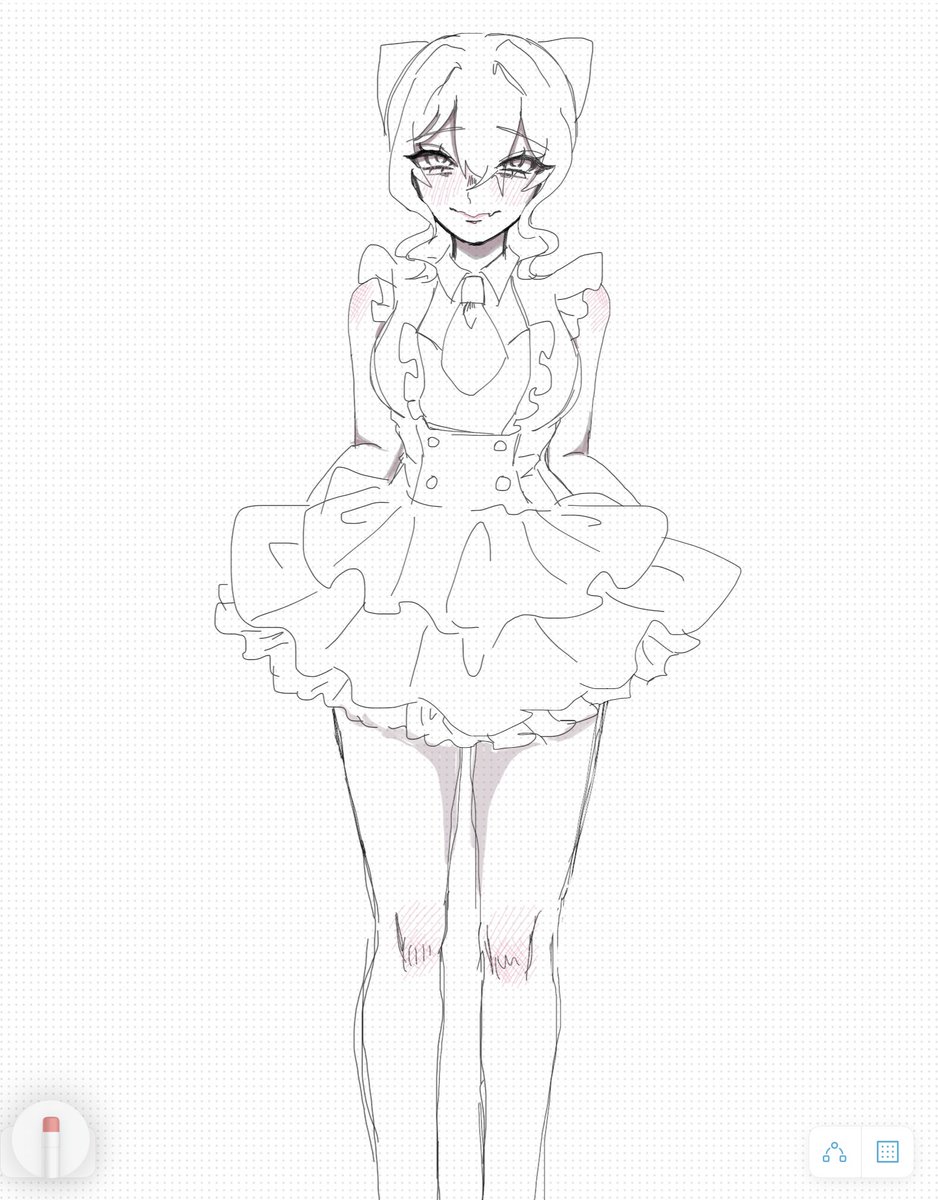 学校の休み時間に描いたやつ🎀