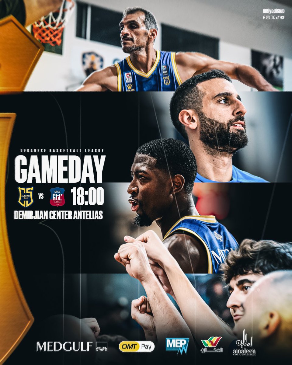 AlRiyadiClub's tweet photo. GAME DAY ⛹️ !!!
🏀 Antranik v/s Al Riyadi 
🏆 Lebanese League 
📍 Demirjian Center
⏲️ 18:00 🇱🇧
📺 MTV YouTube &amp; Facebook https://t.co/Lq1isEUX4P