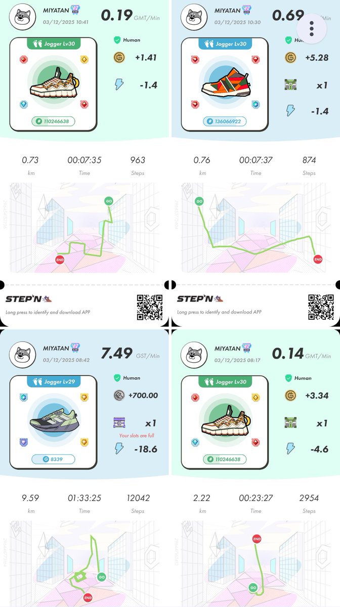 STEPN82291017's tweet image. 今日も26エナでしたが１５日振りに3kmだけですが走りました。
GOはMB Lv.5拾いに15エナMoveするつもりがスマホ落とした弾みで13エナで終了してしまう🤢
背景はトロッコ列車シェルパくん（群馬県・2010年11月）
STEPNアクティベーションコードどうぞっ
56738468
#STEPN
#activationcode
#STEPNGO