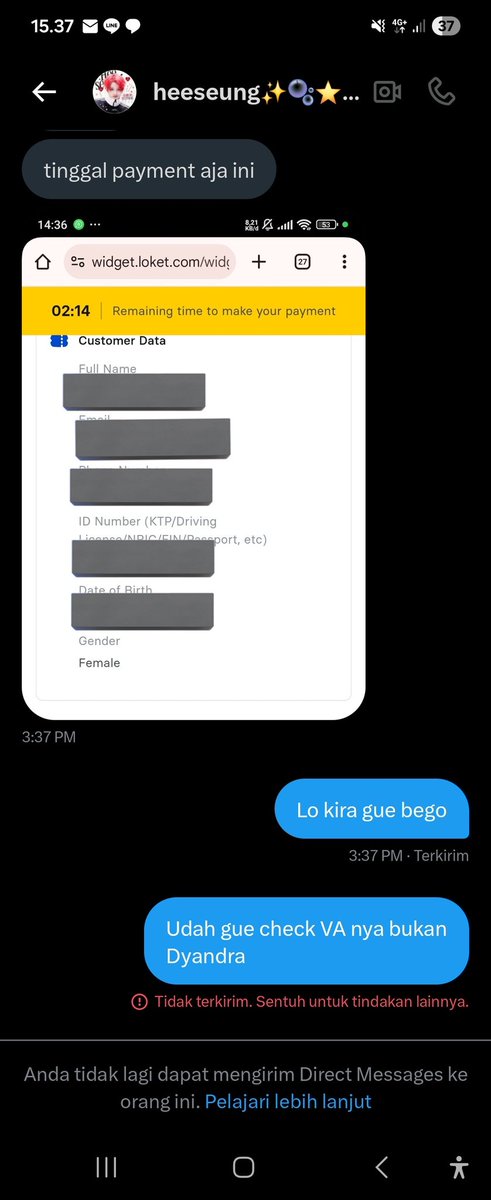 AWAS GUYS INI SCAMMER <a href="/heeseunguxcfu/">heeseung✨🫧⭐️ | 𝜗ৎ 깔멜 ʕ•͈ⱉ•͈ʔ</a> 

Belum kena tapi intinya scammer, ngirim kode VA bukan dari Dyandra 😊