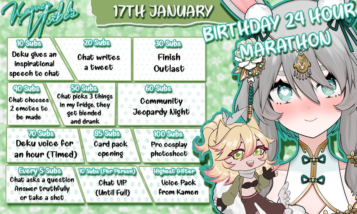 I'm announcing my first ever marathon stream! It'll be fun, it'll be wacky and OH BOY do I have some fun events to go with it >:3