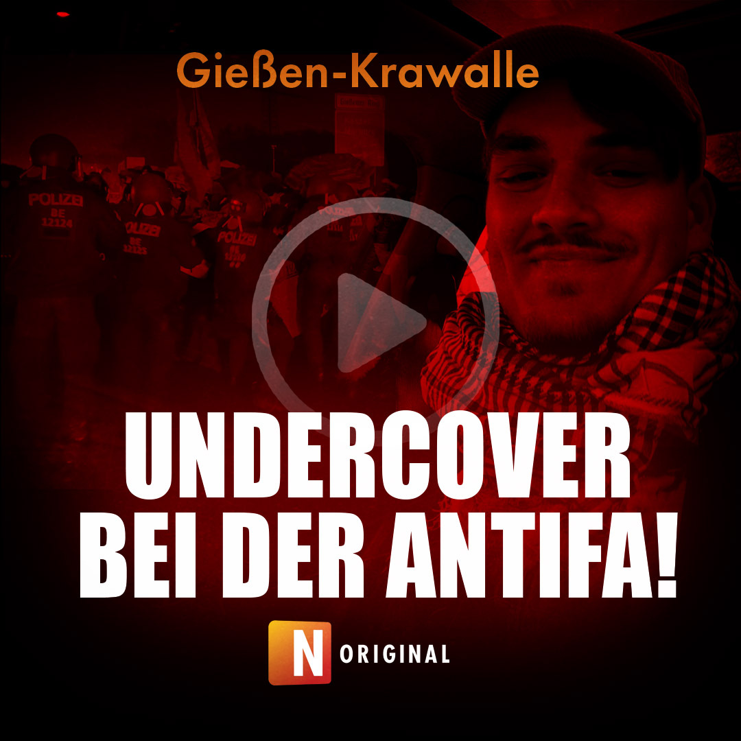 Neues NIUS Original +++ Unbedingt anschauen! Unser Reporter war undercover im Bus der #Antifa, fuhr mit den Linksextremen zum Gewalt-Wochenende nach Gießen. Er filmte heimlich, bekam alles hautnah mit. Hier geht's zu seinem hochspannenden Bericht: 
nius.de/nius-originals…
