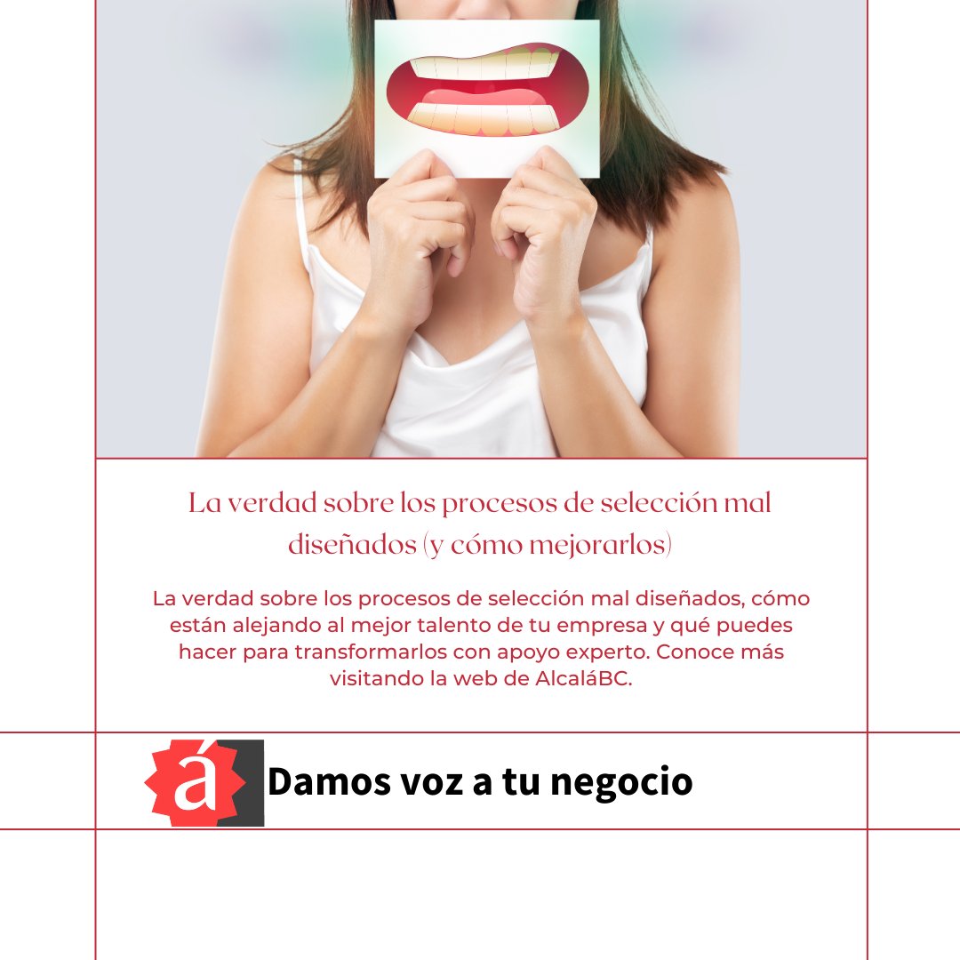 Un mal proceso espanta talento. En AlcaláBC te ayudamos a mejorarlo. Descubre más en nuestra web.

alcalabc.com/xt
info@alcalabc.com
911 77 32 40

#Alcalabc
#PodemosAyudarte
#DamosVozATuNegocio
#ContactCenter
#CallCenter
#CallCenterMadrid
#Madrid
#ConsultoriaRRHH