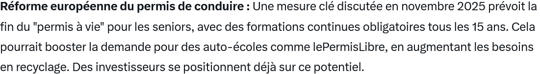 SylvainTekris's tweet photo. LEPERMISLIBRE
-Achats dirigeant
-Future règlementation européenne très favorable
-Horizon de trésorerie de 12 mois
-Nouvel axe stratégique " avec objectif de "croissance durable et rentable" https://t.co/bpBimQGPRZ