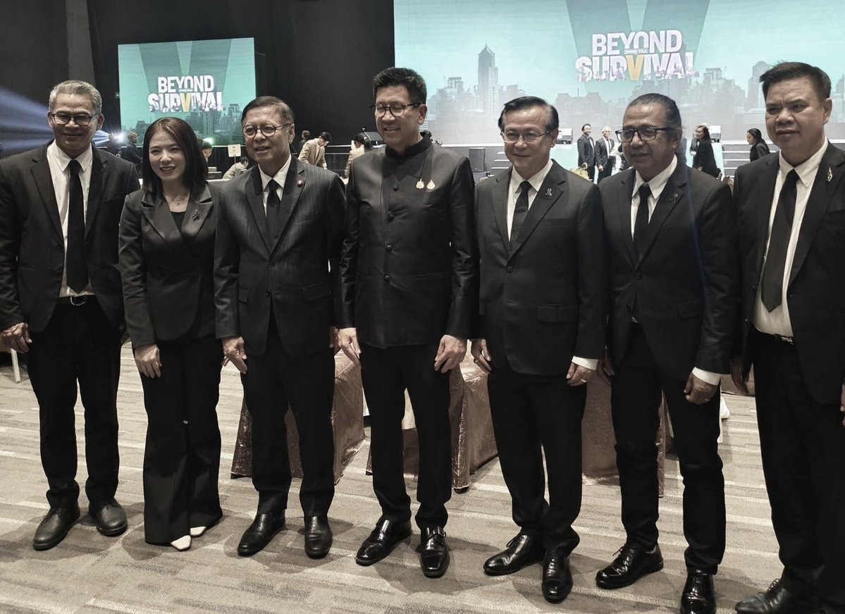 FM <a href="/SihasakPh/">Sihasak Phuangketkeow</a> delivered a special talk on "Proactive Diplomacy: Thailand's Opportunities Beyond Borders" at Go Thailand 2026 - Beyond Survival, organized by Thansettakij Newspaper. He portrayed challenges and ways to bring Thailand back onto the global radar screen. (3 Dec 2025)