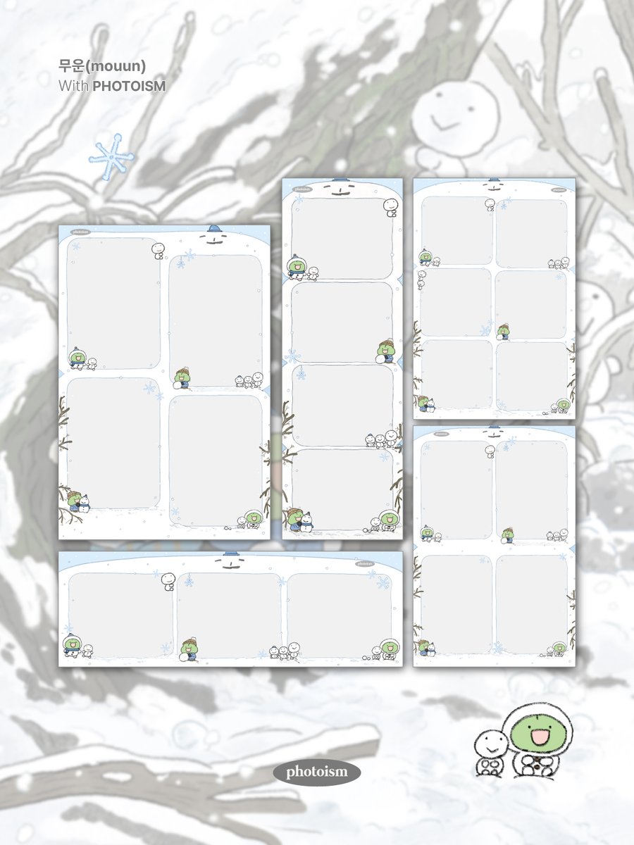 PHOTOISM X mouun CHARACTER FRAME OPEN ! Gaegurakzziたちは雪だるま
