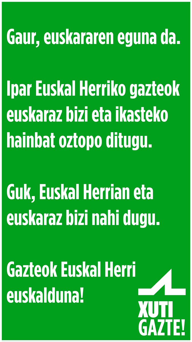 Xuti Gazte! tweet media