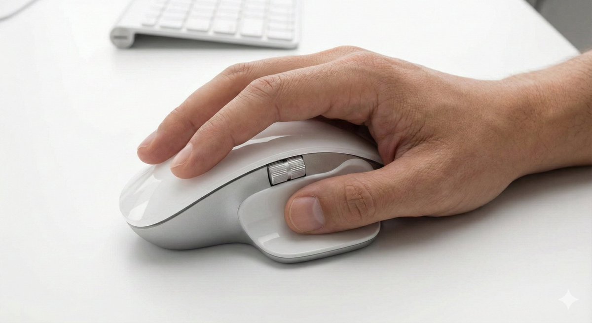 Hleďte! Apple Magic Mouse Pro, aneb kříženec Magic Mouse a Logitech MX Master.

(S Nano Banana Pro může být designer každý. 😂)