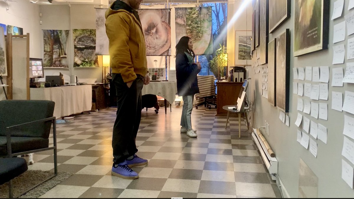 SacredStills's tweet photo. Was recently asked for my - most enjoyable moment -  in #EastsideCultureCrawl … It has always been the art patrons… Sensing the Wonder in your eyes 🤲🏼

We’re open this Saturday… For
#firstsaturdayopenstudios happening Dec 6: Noon-5pm @ 89 Gore Ave, EastVan #climateartist https://t.co/rHa1JIyOrR