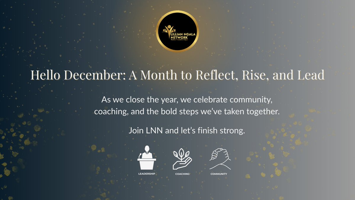 December is here, and so is a fresh wave of clarity, gratitude, and possibility. 
At LNN, we celebrate you; our leaders, mentors, dreamers, and doers who keep growing and showing up.

Let's close the year with intention. 
#hellodecember #CommunityOfLeaders #LNNVoices