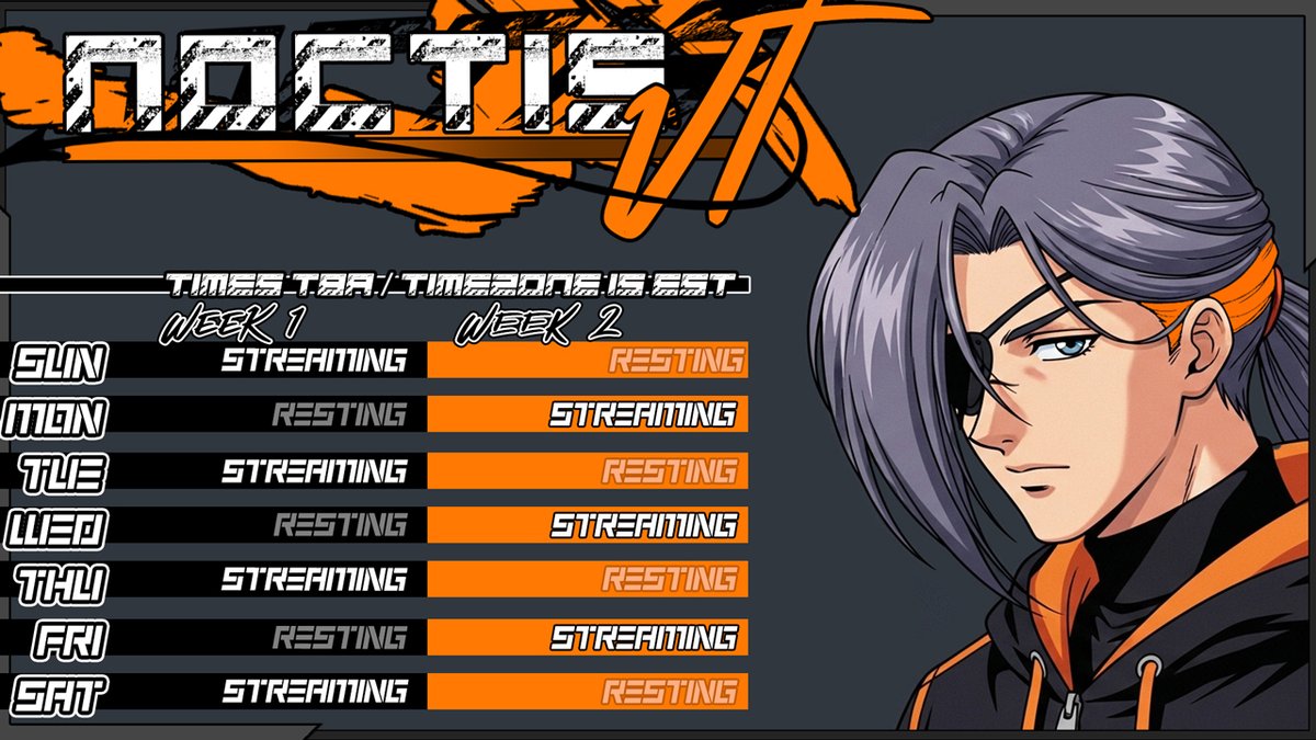 NoctisVT's tweet photo. Twitch - https://t.co/VqWKFcefmT
YouTube - https://t.co/IuKFqVApar
Other links - https://t.co/Lb53Qrh30s
I mainly stream JRPGs &amp; Gunpla builds. Streams start when I'm able due to health. I hope you'll continue to give me a chance~! https://t.co/6GE9hSlvbK
