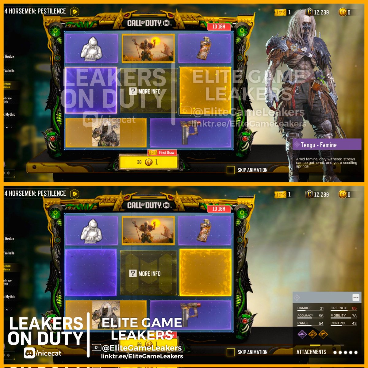EliteGameLeaker's tweet image. Season 11 New Lucky Draw
Not available fully

Follow And retweet:)

There are some draws still not available.

#CoDMobile #Callofdutymobile #CoDM

@LeakersOnDuty