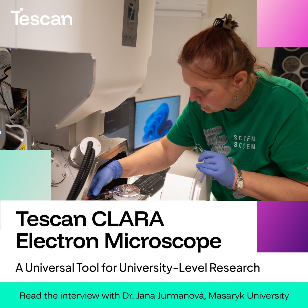 tescan_group's tweet photo. Interview with Dr. Jana Jurmanová, assistant professor at the Department of Plasma Physics and Technology, @MasarykUni @ceplantbrno

Read the full interview 
https://t.co/uUN71oaX2P  
#AcceleratingDiscovery #LifeSciences #Tescan #ElectronMicroscopy #MUNI #CEPLANT https://t.co/2X5I3DiMES
