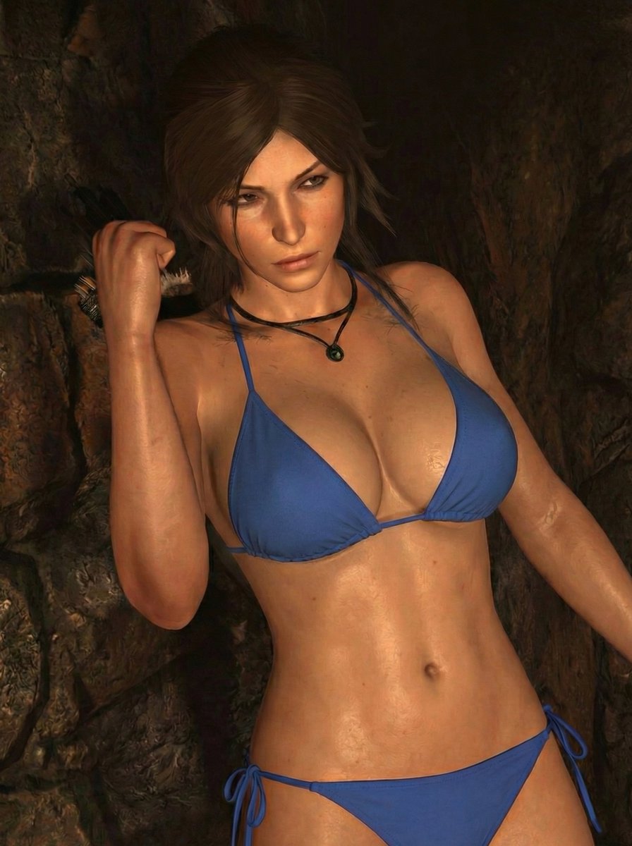 0BJECTIFIER's tweet image. When we win, we'll make a new Tomb Raider in which nu-Lara dresses like this by default, as one of the first examples of AAA censorship being reversed.