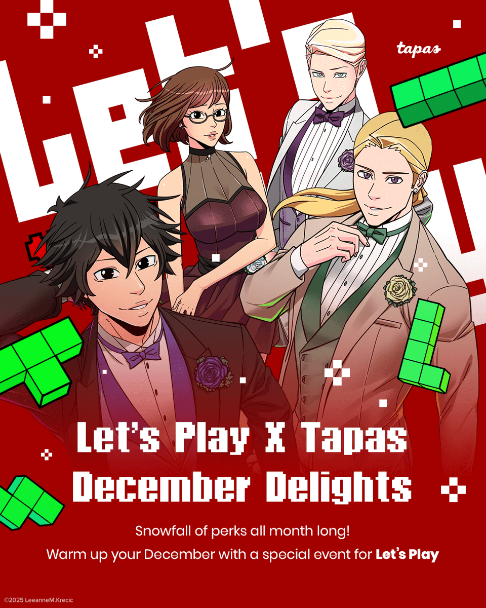 tapas_app's tweet photo. Let's Play and let it snow!โ๏ธ๐ฎ
From โณ 12/03 00:00 PT - 12/31 23:59 PT ๐พ
Daily updates, unlocks, and a chance to earn ink all month long with Let's Play!๐
โจ
#webcomics #readontapas #letsplaycomic https://t.co/ZY0CPxg8Md