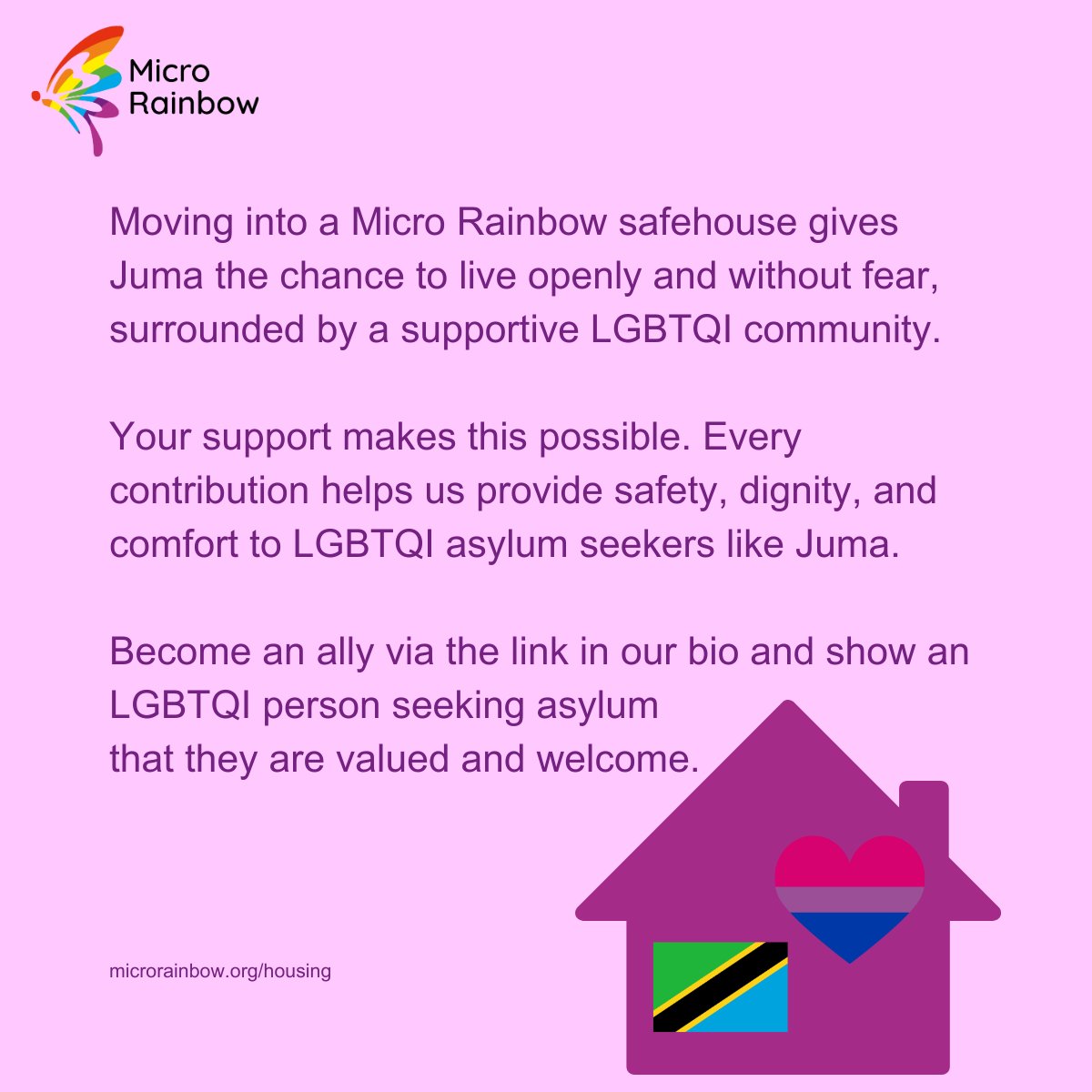 MicroRainbow's tweet photo. Weβve welcomed Juma, a bisexual man from Tanzania, to Micro Rainbow safe housing in the West Midlands! π³οΈβπ Now he can begin rebuilding his life in safety π
Help make more arrivals like this possible π https://t.co/IoveKYcnWT
#LGBTQI #SafeHousing #ChangingLGBTQILives https://t.co/3OBOvehGQW