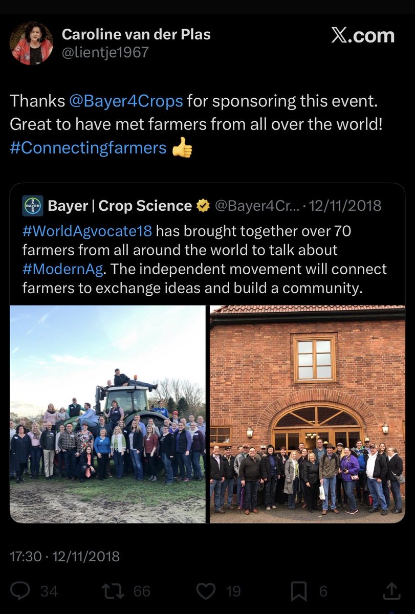 Weet je wie ook werd betaald door glyfosaatproducent?