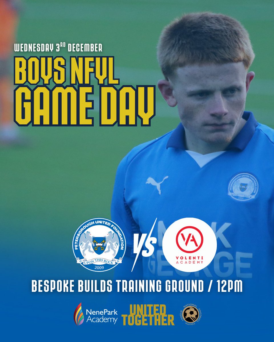 ThePoshBoysFP's tweet image. Game day for Posh NFYL as they welcome Volenti CWS to the Bespoke Builds Training Ground for another NFYL South Premier Division encounter!

#pufc