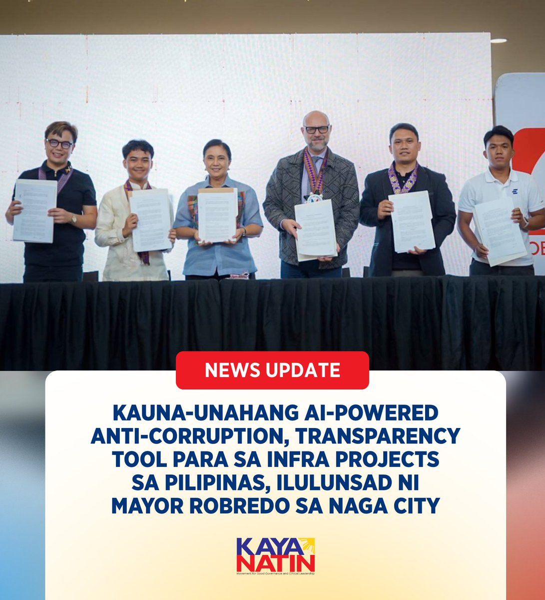 Sa pangunguna ni Mayor Leni Robredo, isinusulong ng Naga City ang isang makasaysayang hakbang para sa public accountability sa pamamagitan ng paggamit ng Artificial Intelligence (AI) upang paigtingin ang pag-monitor sa mga infrastructure projects sa lungsod.

#KayaNatinPH