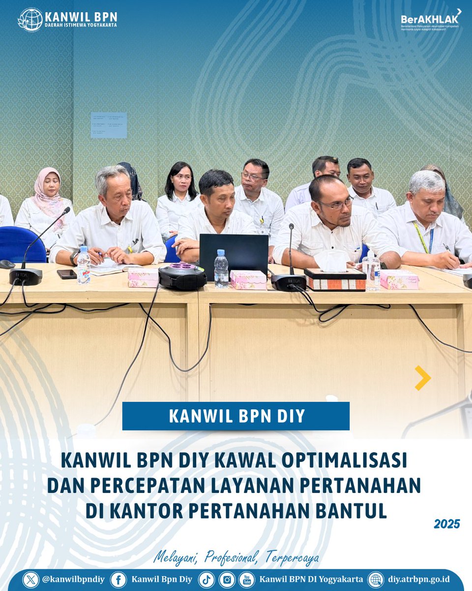kanwilbpndiy's tweet image. Halo #SobATRBPN DIY,
KANWIL BPN DIY KAWAL OPTIMALISASI DAN PERCEPATAN LAYANAN PERTANAHAN DI KANTOR PERTANAHAN BANTUL

#MelayaniProfesionalTerpercaya

Selengkapnya di instagram.com/p/DRwjoDaiZzP/…