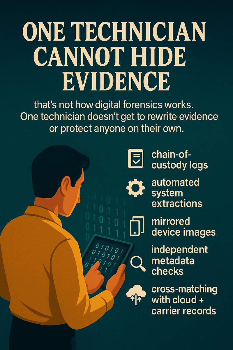 PixieAvenger's tweet image. To ease some of the concern around the forensic process, I’ve compiled clear information on how digital forensics works. It’s far more secure, verifiable, and tamper-proof than people realize

#JusticeForKimSooHyun #WeStandWithKimSooHyun