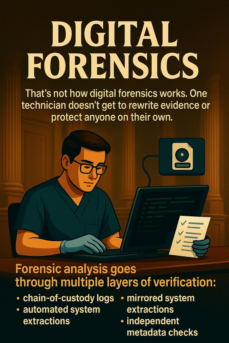 PixieAvenger's tweet image. To ease some of the concern around the forensic process, I’ve compiled clear information on how digital forensics works. It’s far more secure, verifiable, and tamper-proof than people realize

#JusticeForKimSooHyun #WeStandWithKimSooHyun