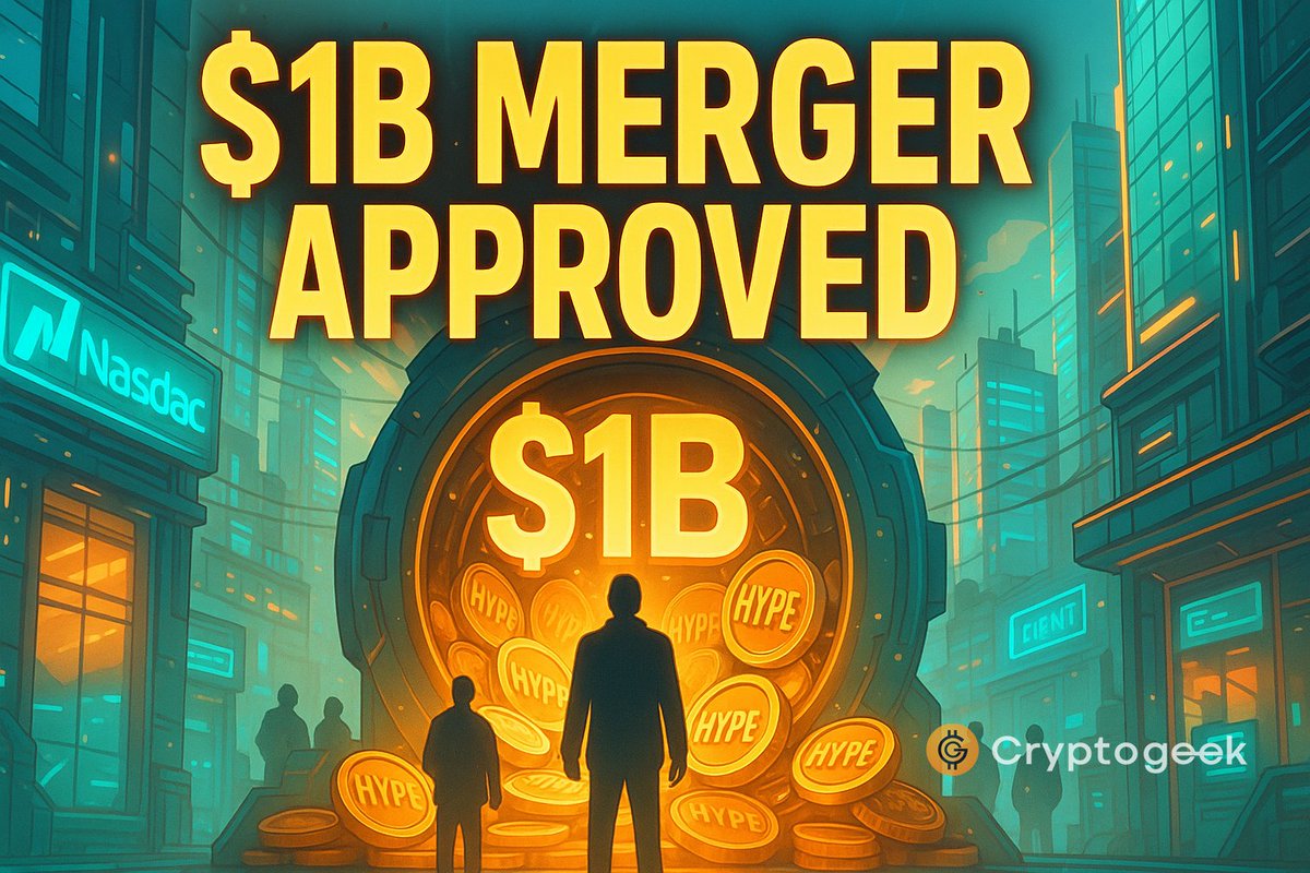 the_Cryptogeek's tweet image. Nasdaq backdoor into $HYPE? 👀
Sonnet shareholders just approved a merger that could spin up a $1B digital asset treasury after months of delays. 🚀
Are you front-running this alt move or waiting for the dust to settle?
#Sonnet #HYPEmerger #AltTreasuryPlay