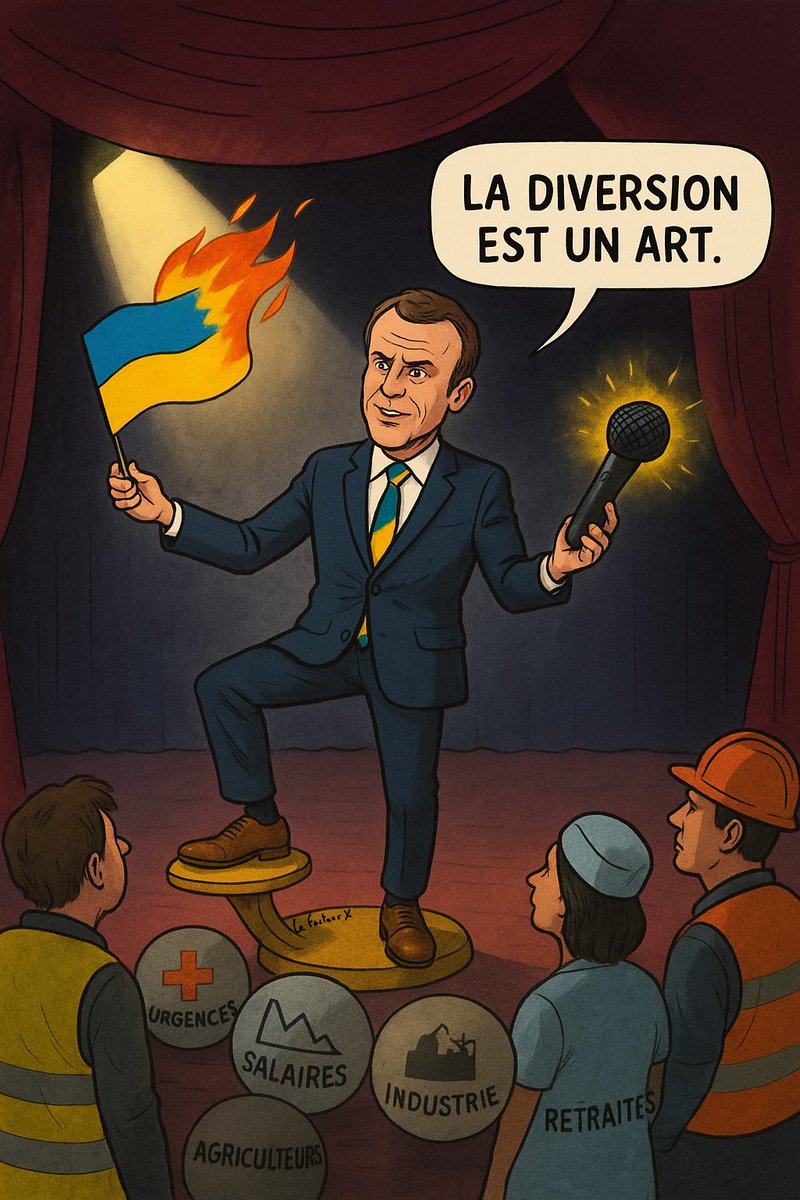 Quelqu'un croit encore que Macron s'intéresse au sort de l'Ukraine....
Il joue une fois de plus avec la peur des gens mais on a bien compris que nous faire peur est le seul moyen pour ne pas parler du bilan désastreux des huit dernières années 🤡🤡🤡