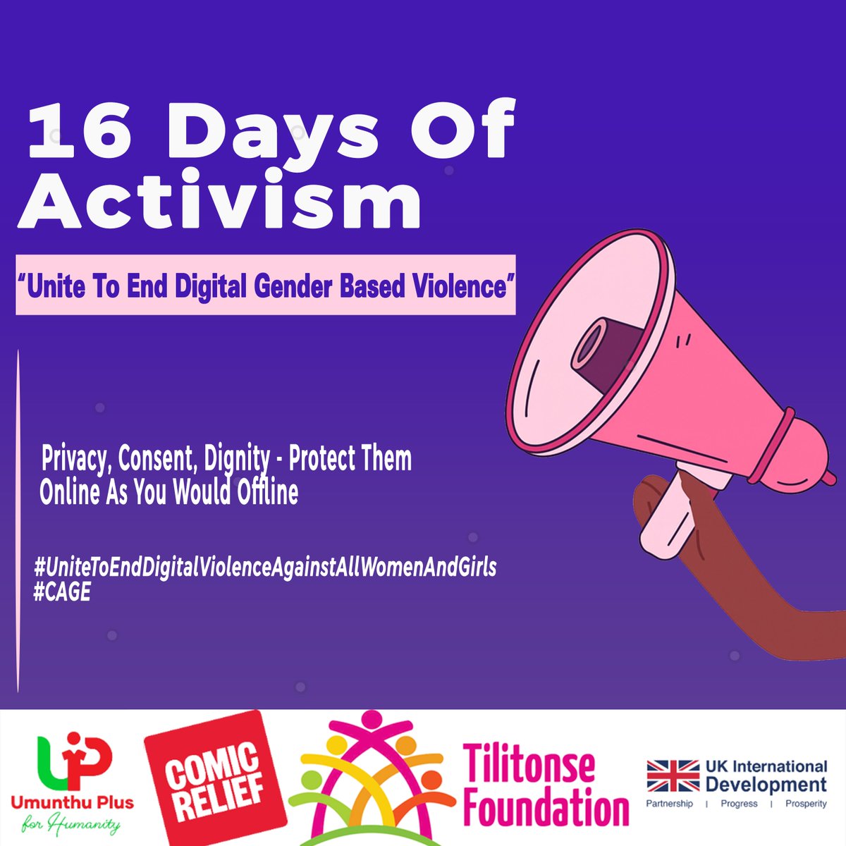 No means no in every space
#privacy #consent #dignity
#16daysofactivism2025
<a href="/comicrelief/">Comic Relief</a>  <a href="/TilitonseF/">Tilitonse Foundation</a> <a href="/UKaid/">UK aid</a>