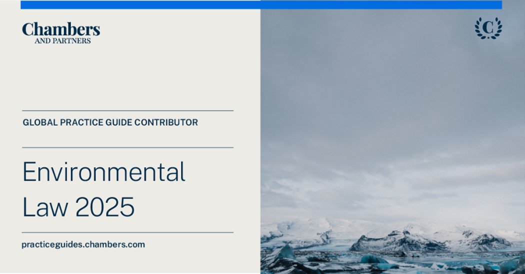UGGCAvocats's tweet image. [#News] @ChambersGuides Excited to contribute to the Environmental Law 2025 Global Practice Guide! Proud to share our insights in this year’s refreshed edition. #EnvironmentalLaw #GlobalGuide #Chambers