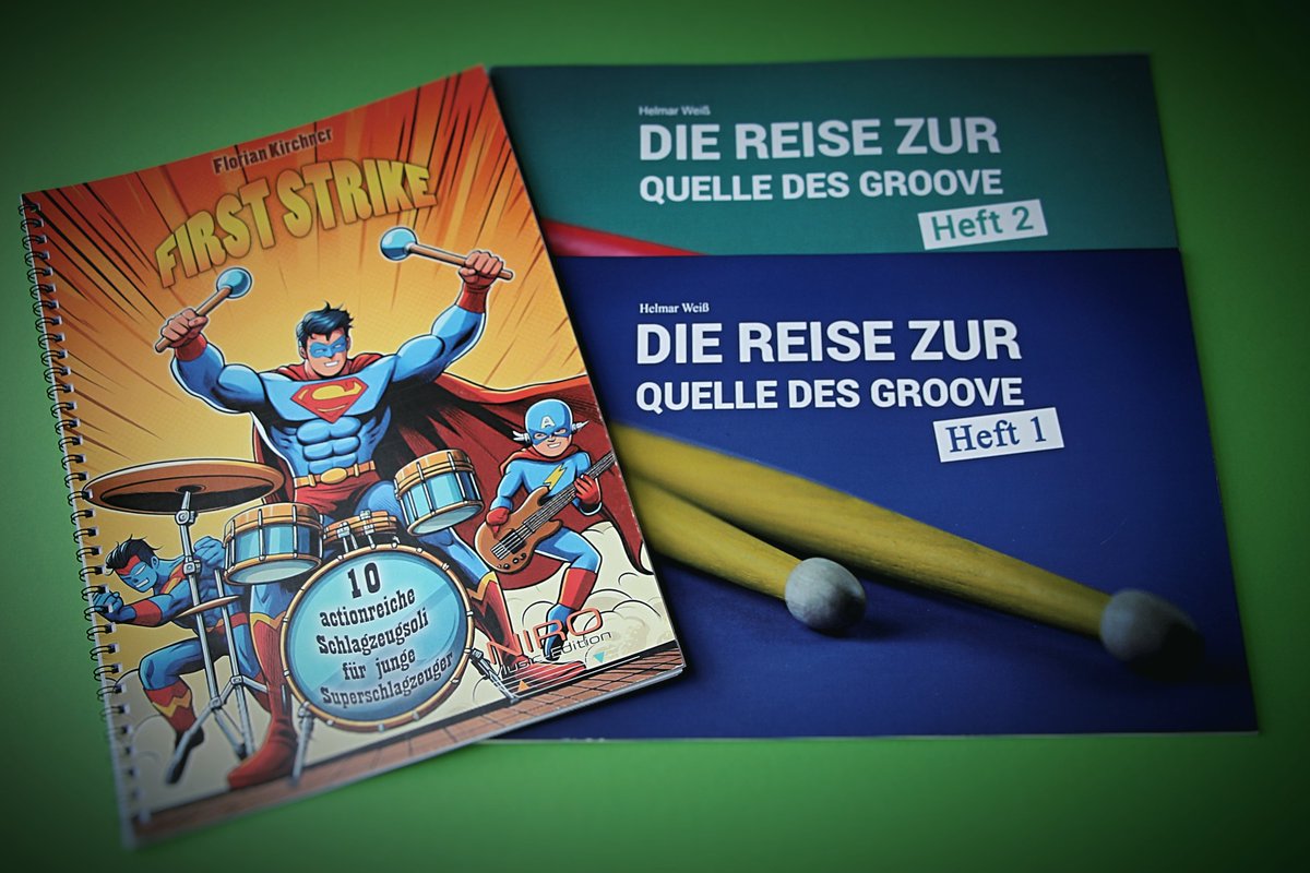 Tolle Drummer-Community! 🥁✨

"Die Reise zur Quelle des Groove"
👉 Jetzt zugreifen!
Heft1: ebay.us/m/S1xeuS
Heft2: ebay.us/m/NqmSBE

 "First Strike" 
👉 Hier erhältlich!
niro-music-edition.de
#FlorianKirchner #FirstStrike #HelmarWeiß #DieReiseZurQuelleDesGroove