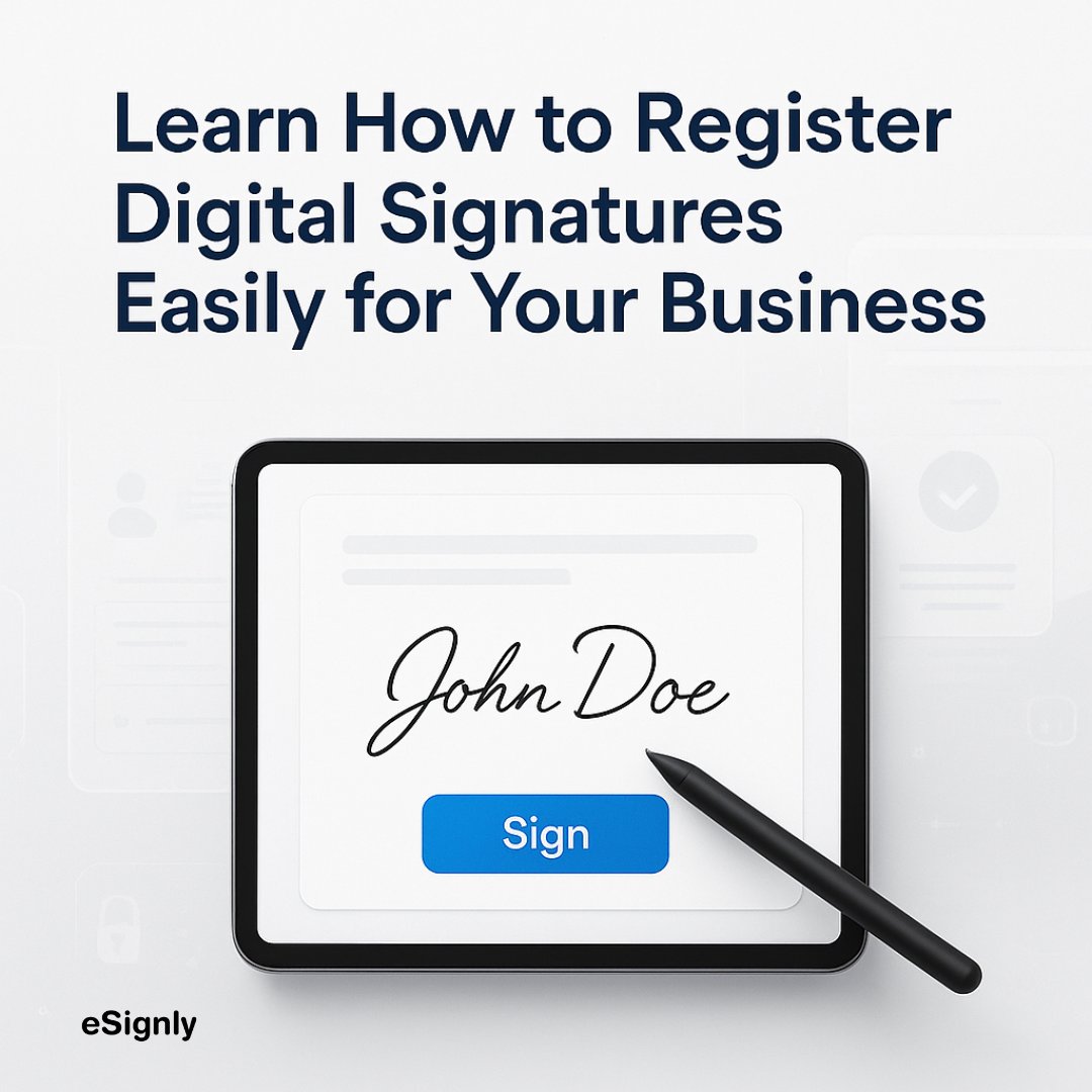 esignly's tweet image. Paperwork delays and compliance confusion? 😓📄

Learn how easy it is to register a secure digital signature that fits your workflow.

👉 Read the full step-by-step guide on our blog!

esignly.com/electronic-sig…

#SecureSigning #PaperlessOffice #eSignSolutions #esignly