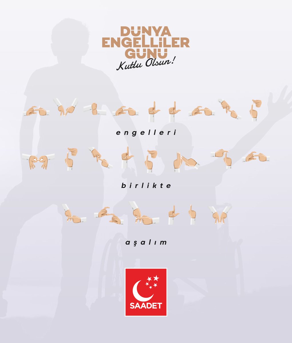 Engelleri ortadan kaldırarak hayatı eşitlemek dileğiyle Dünya Engelliler Günü kutlu olsun!