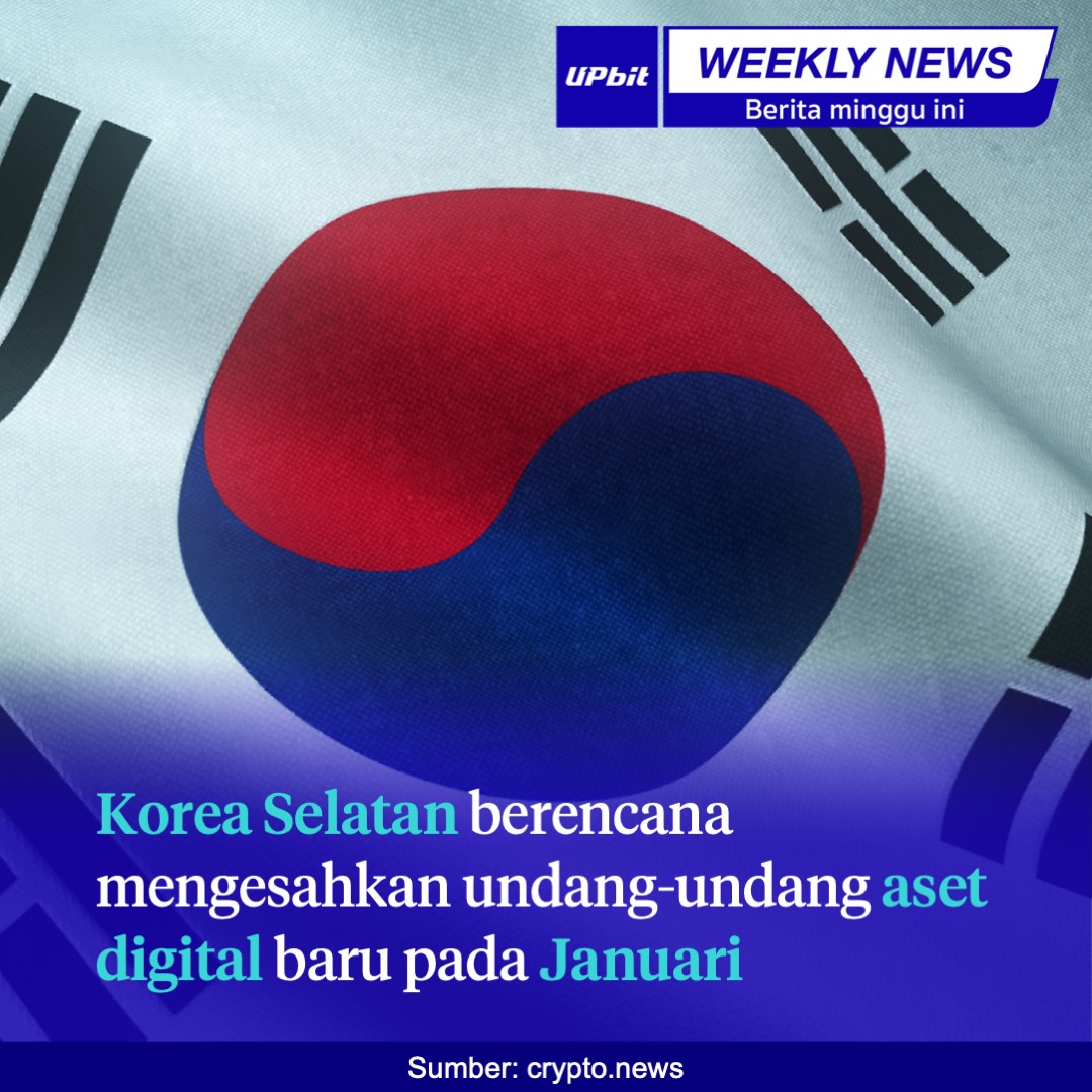 Berikut pilihan berita terkini dari dunia aset digital:

Korea Selatan berencana mengesahkan undang-undang aset digital baru pada Januari
bit.ly/48r5ITO

FDIC akan usulkan aturan stablecoin baru untuk integrasi ke dalam sistem keuangan yang aman dan transparan