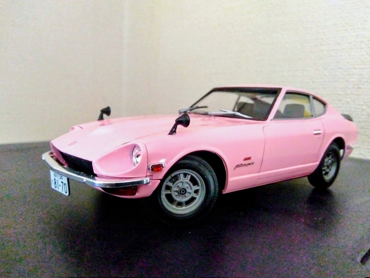 フェアレディZ 432R ターコイズブルーから パールピンク色に再塗装 う