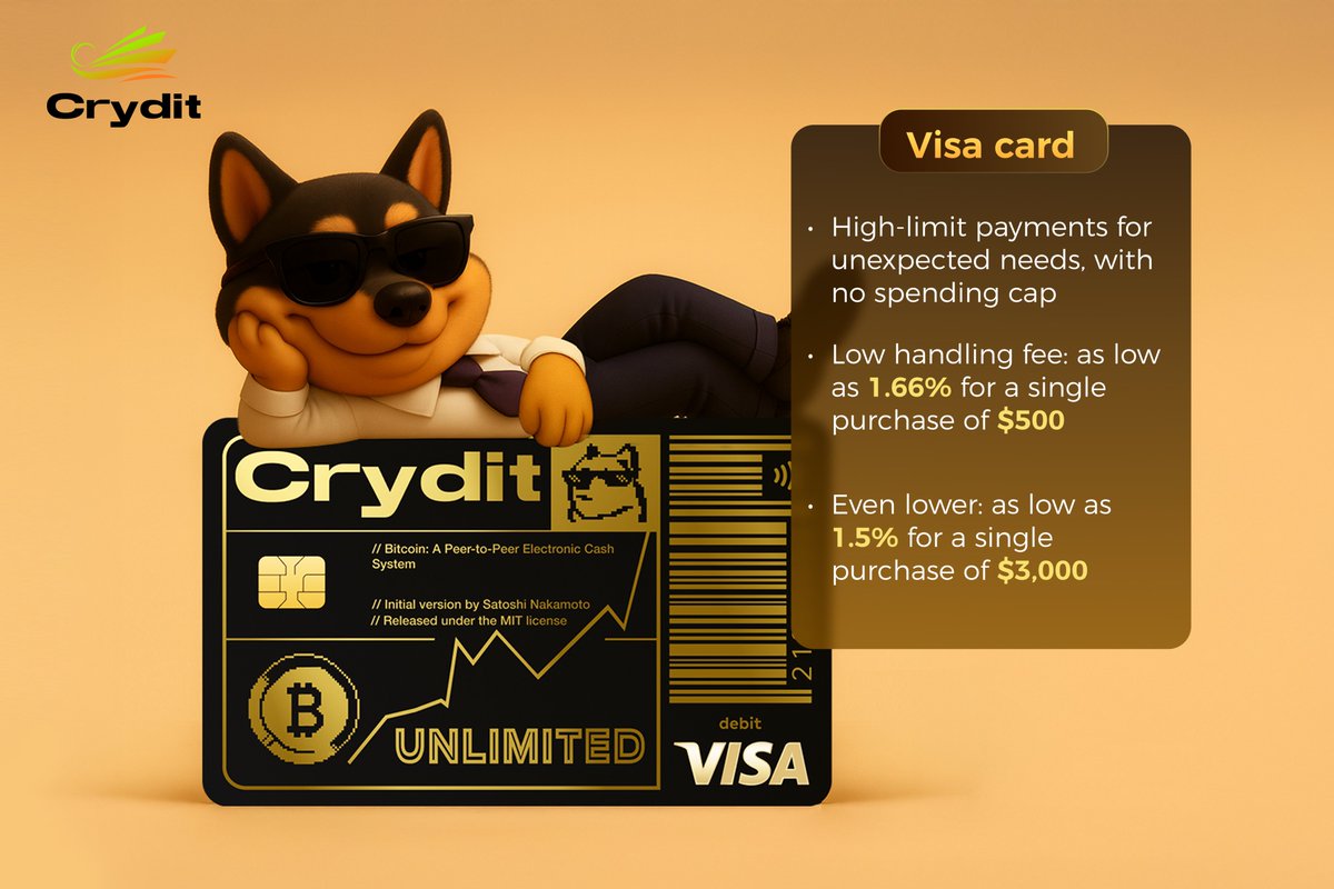 Crydit Unlimited Crypto Card (@CryditCard) / Posts / X