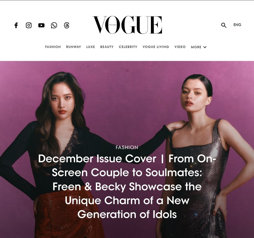 bornastaursV2's tweet image. The way they step into a new era and still choose to walk together, smiling with hand in hand. to me, that’s the true definition of soulmates 🥹🫠

#ฟรีนเบค #FreenBecky 
#srchafreen #Beckysangels 
#VogueHK #VogueHongKong